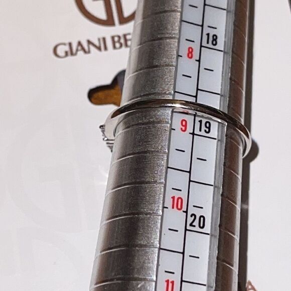 NWT GIANI BERNINI Cubic Zirconia Stacking Ring in Sterling Silver - Picture 6 of 6